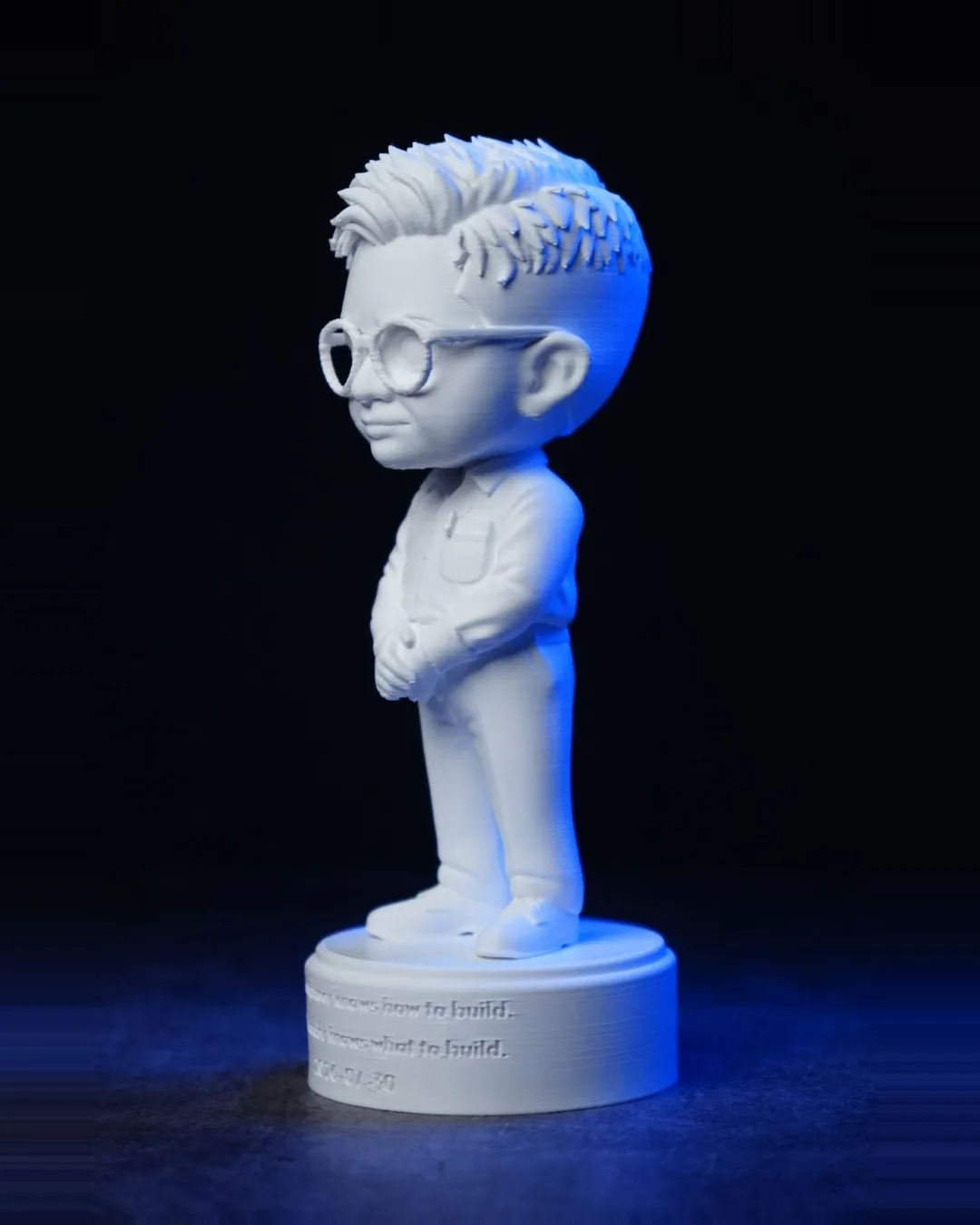 The same figure from the side